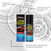 A bottle of Homonth Vinyl Plastic Coating Trim Shine spray for car interiors.