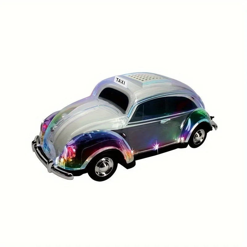 Car-Shaped Portable Bluetooth Speaker with LED Lights
