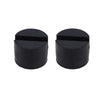 A pair of black rubber pads designed as a universal car jack with a slotted frame rail adapter.