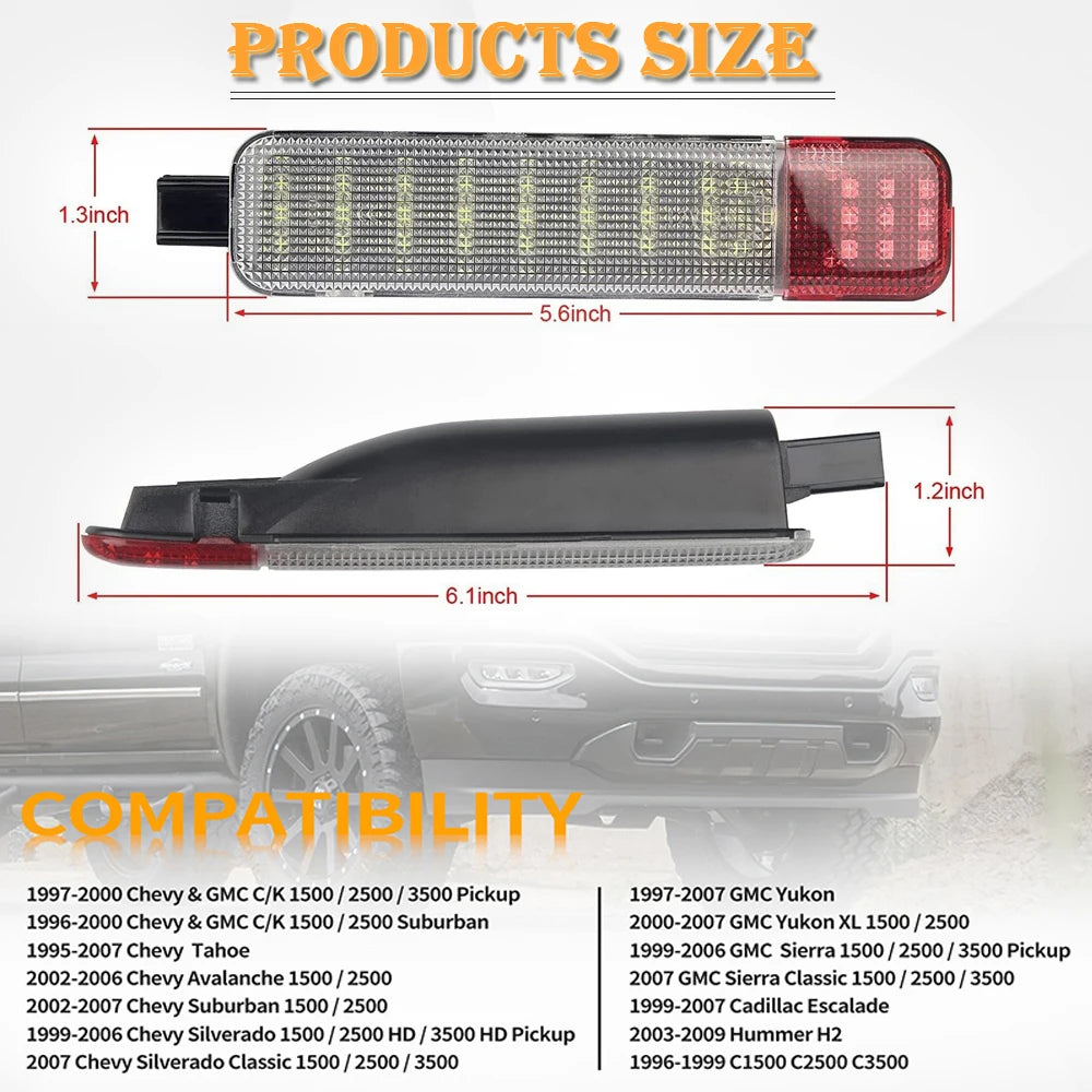 LED Interior Door Panel Lights for GM Trucks & SUVs (Pair)