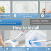 Disposable Toilet Brush Set with Self-Opening Holder