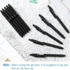 Premium Fine Point Gel Pens with Refills (10 Pens + 5 Refills)