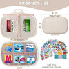 8-Compartment Pill Organizer with 147 Labels