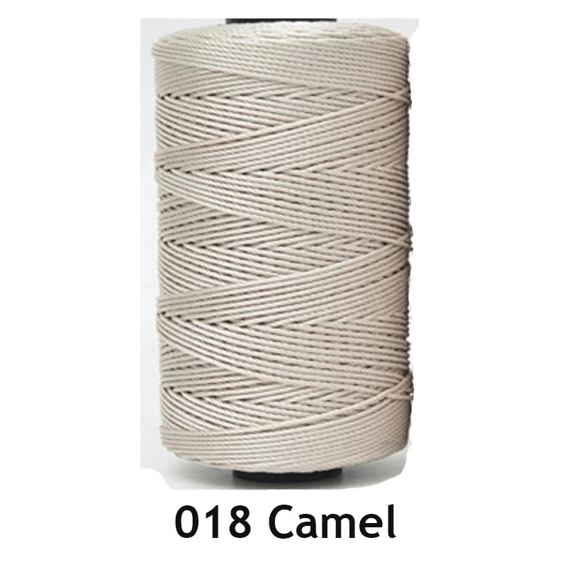 Spool of 018 Camel ice silk crochet yarn for knitting and DIY crafts