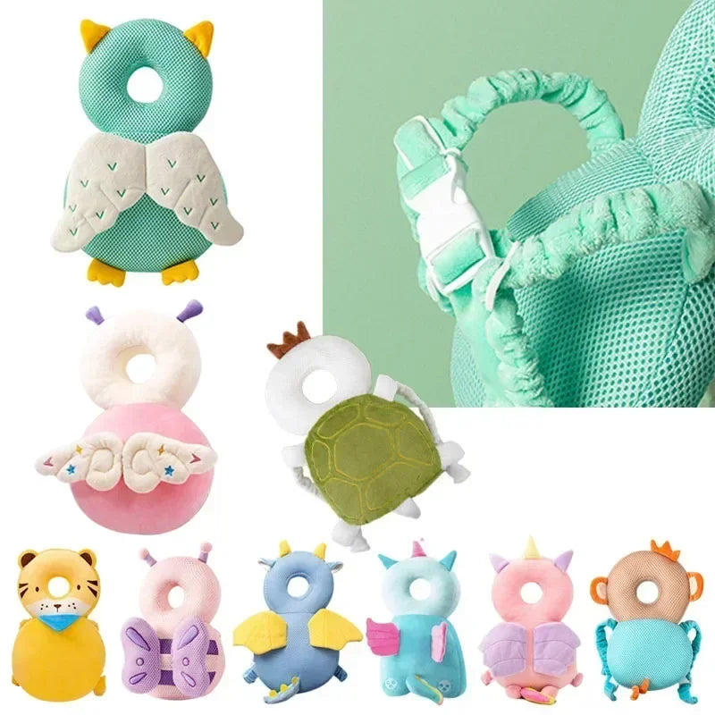 Toddler Head Protector Cushion with Cute Animal Design