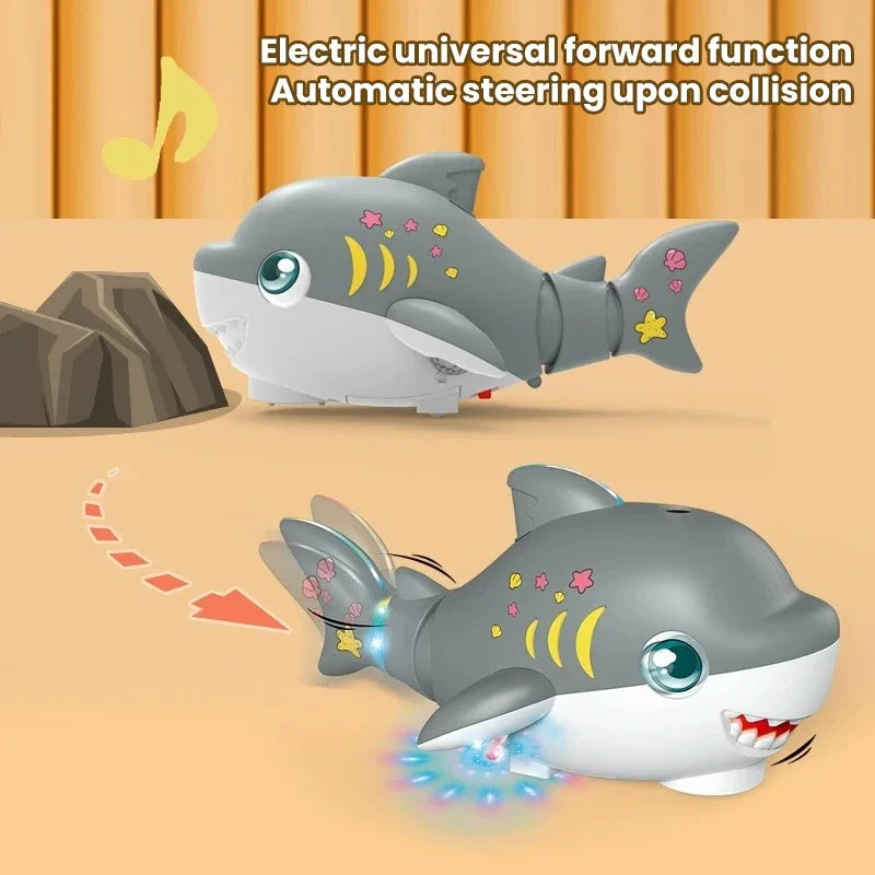 Electric Shark Toy with Music, Lights & Floating Ball