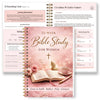 52 Week Bible Study Journal for Women – Guided Faith Planner with Spiral Binding