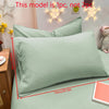 Matte Solid Color Pillowcase with Envelope Closure
