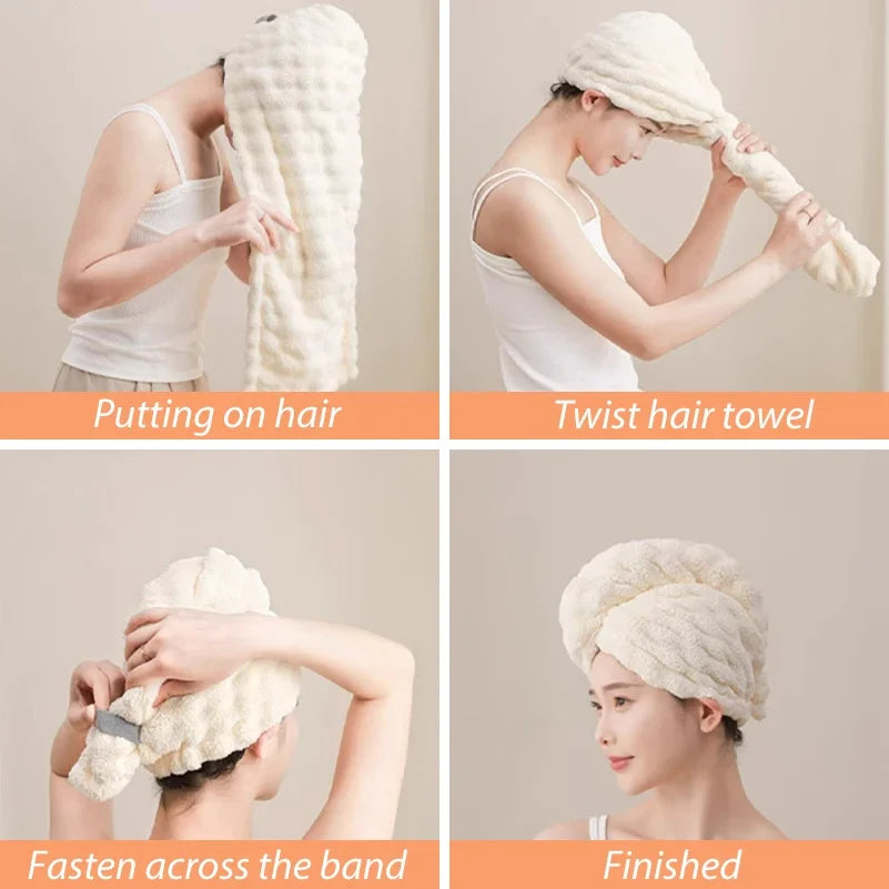 Microfiber Hair Drying Towel Wrap for Women