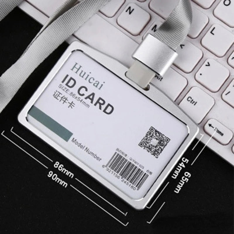 Slim ID Badge Holder with Lanyard