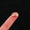 Surgical Steel Dangle Nose Stud with CZ Heart & Crown