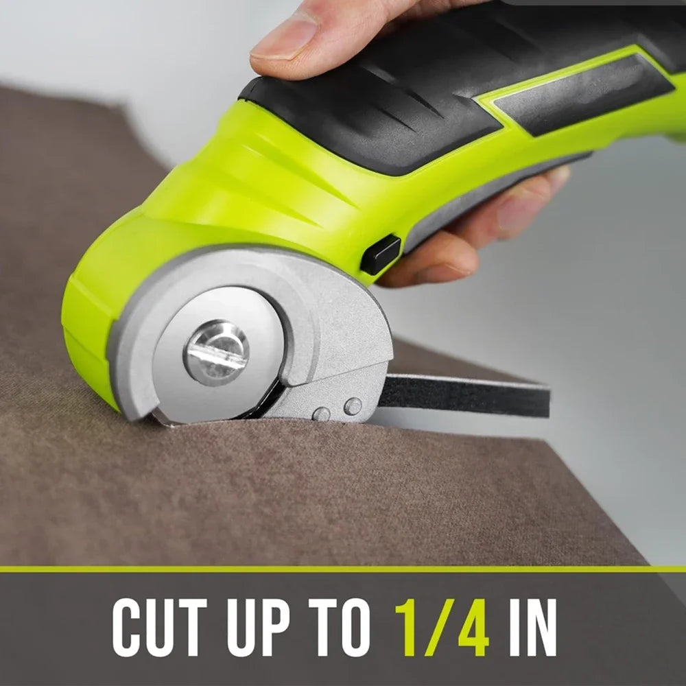 Cordless Electric Scissors – Lightweight Rotary Cutter for Cardboard, Carpet & More