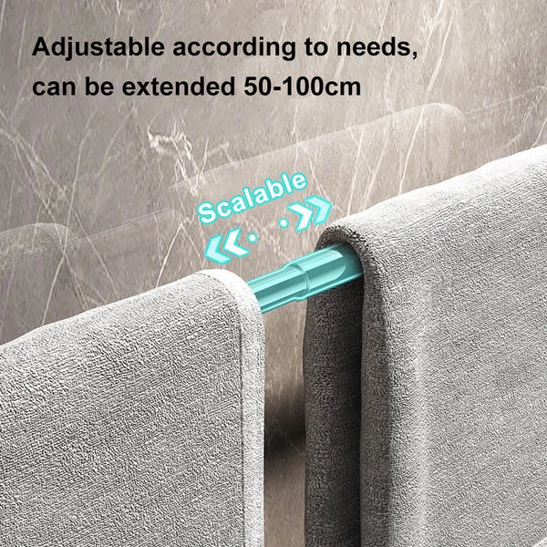 Adjustable Suction Cup Towel Rack