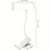 Clip-On LED Desk Lamp with Rechargeable Battery