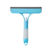 A blue and gray 3-in-1 multi-function window cleaning tool set with a handle and cleaning pad.