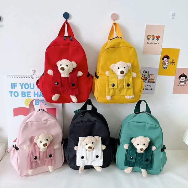 Cute Plush Bear Toddler Backpack