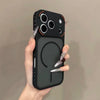 Frosted Clear Magnetic Case for iPhone with Non-Slip Bumper