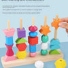 Montessori Wooden Color & Shape Matching Puzzle for Toddlers