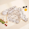 Waterproof Long-Sleeve Baby Bibs with Catch-All Pockets