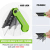 Folding Utility Knife 3-Pack with Quick-Change Blades and Belt Clip