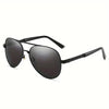 Lunettes de soleil polarisées pour homme avec monture en métal