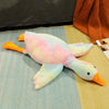 Oversized White Goose Plush Toy & Sofa Cushion