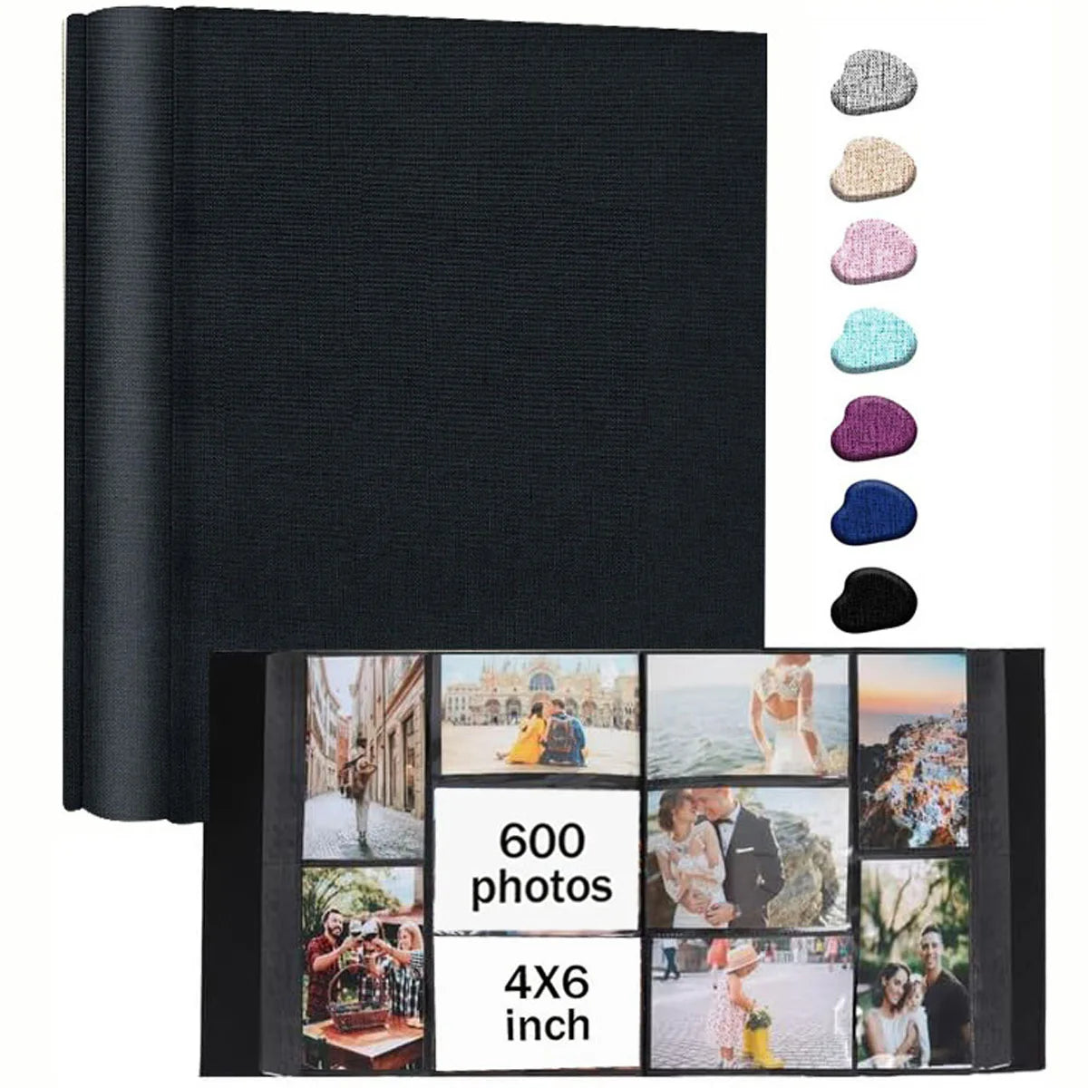 Linen Photo Album with 4x6 Sleeves