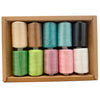 1000 Yard Polyester Sewing Thread Spools — 10 Color Pack