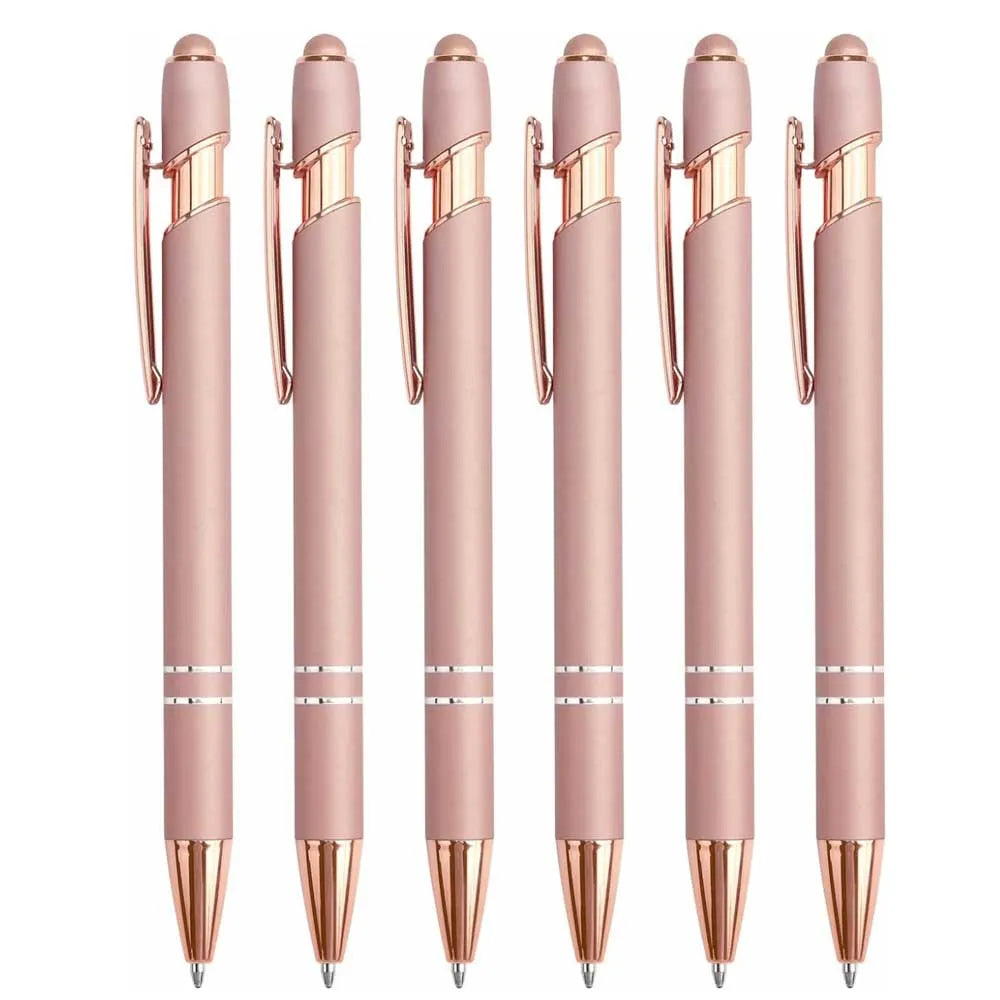 2-in-1 Stylus Pen with Retractable Ballpoint – Pack of 5