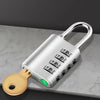 Secure 4-Digit Combination Padlock with Key