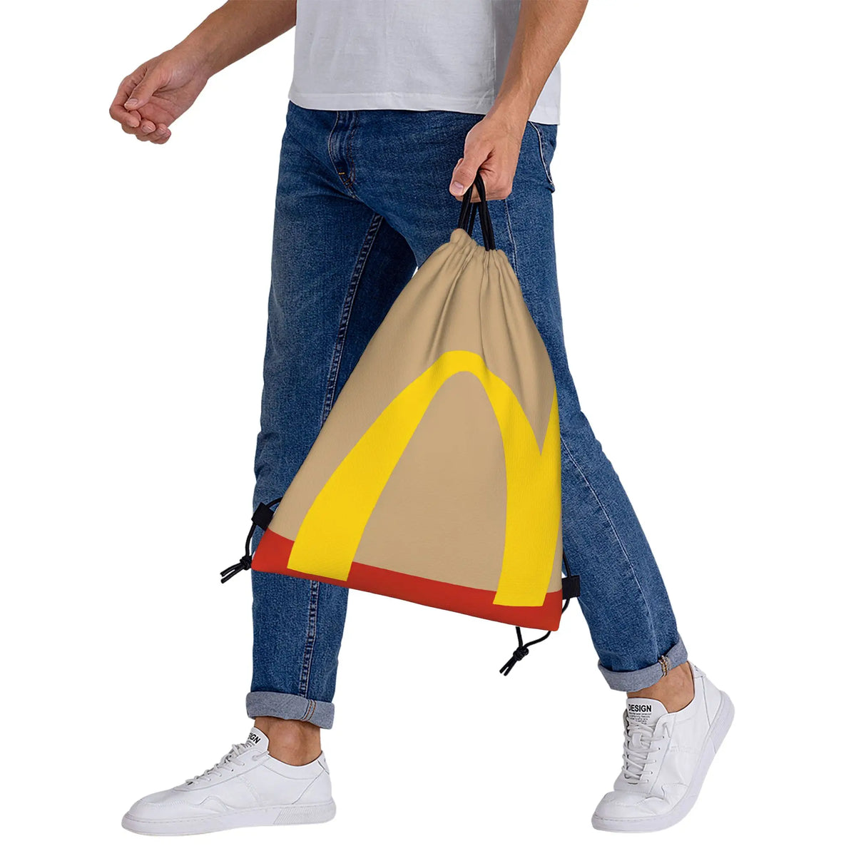 Recycled Kraft Paper Drawstring Backpack