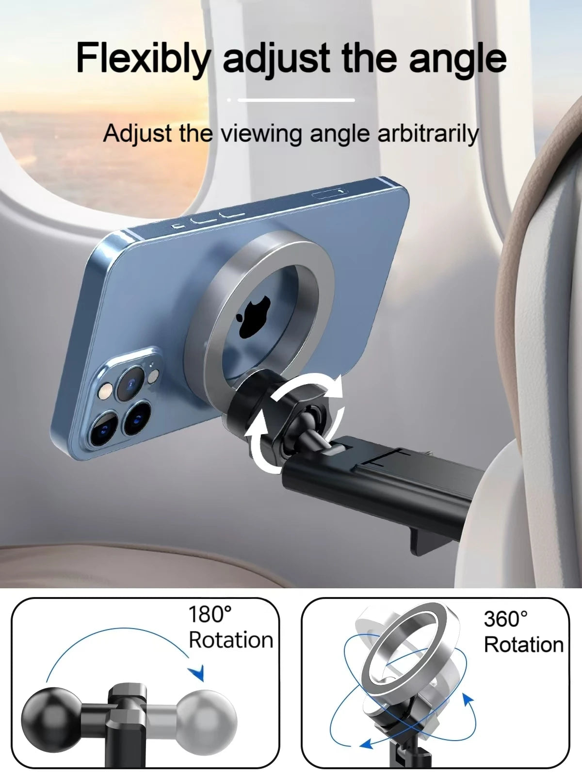 Magnetic Phone Holder for Travel and Desktop