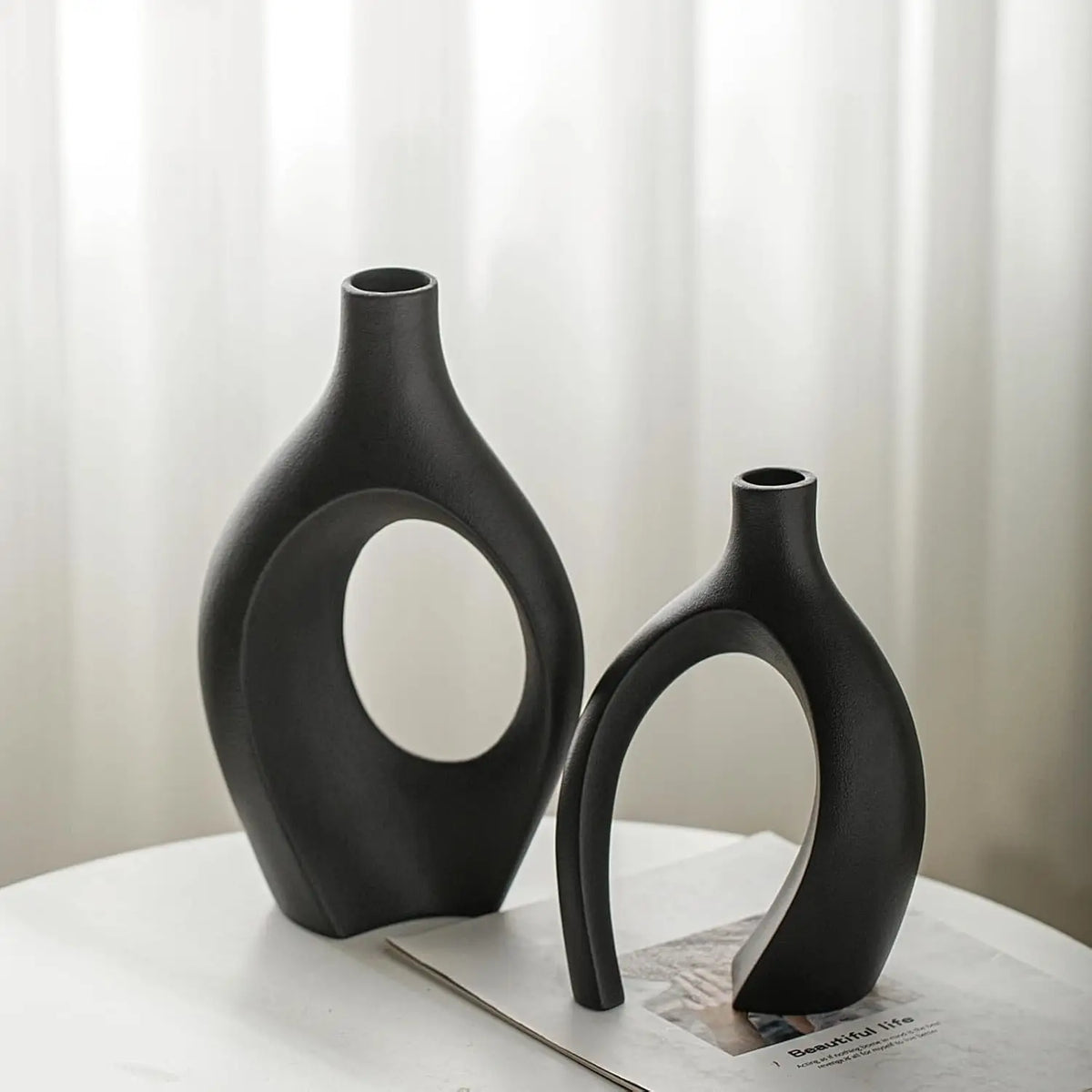 Modern Minimalist Resin Vase Set