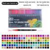 Dual Tip Watercolor Art Markers - 12 Color Set