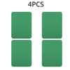 Four green iron-on fabric patches for clothing repair and DIY decor