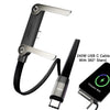 240W Fast Charging Cable with Pop-Up Phone Stand