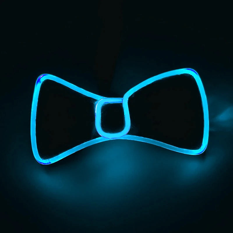 LED Glowing Glasses and Bowtie Set for Cosplay and Parties