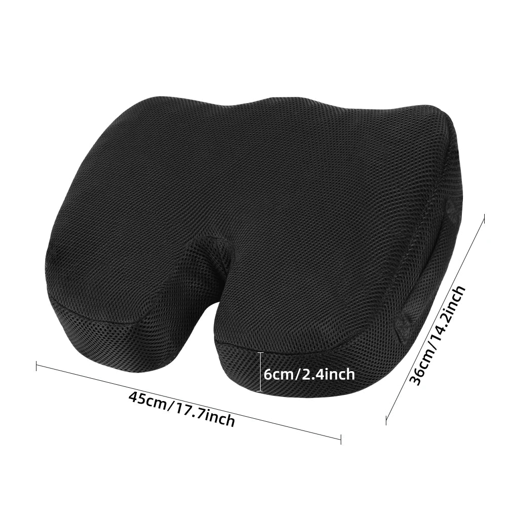 Ergonomic U-Shaped Memory Foam Seat Cushion for Coccyx Pain Relief