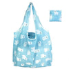 Foldable Reusable Shopping Tote with Animal Print Design