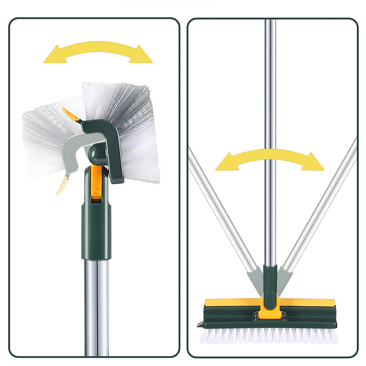 180° Rotating Hard Bristle Crevice Cleaning Brush
