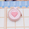 Pastel Heart-Shaped Retractable Tape Measure