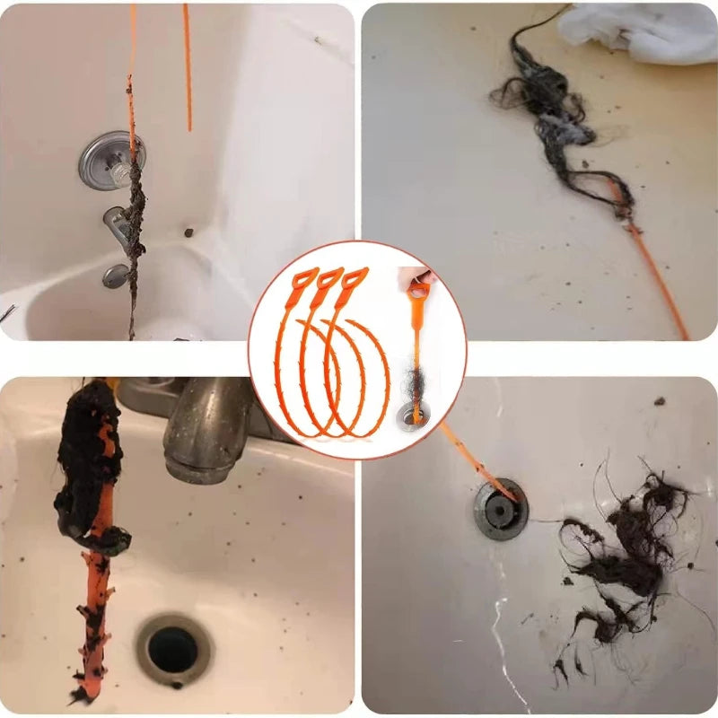 Flexible Drain Cleaning Snake for Shower and Sink Clogs