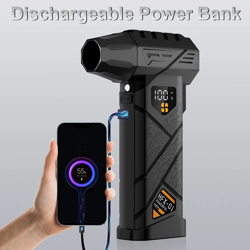 Hochleistungs-Kabelloser Turbo-Blaster mit Powerbank
