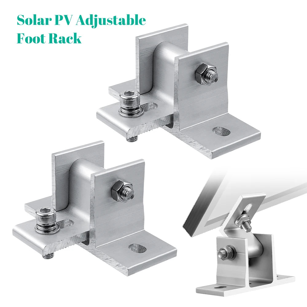 Adjustable Aluminum Solar Panel Mounting Bracket Kit