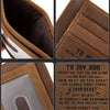 Genuine Leather Slim Card Wallet for Men – Personalized Gift from Dad