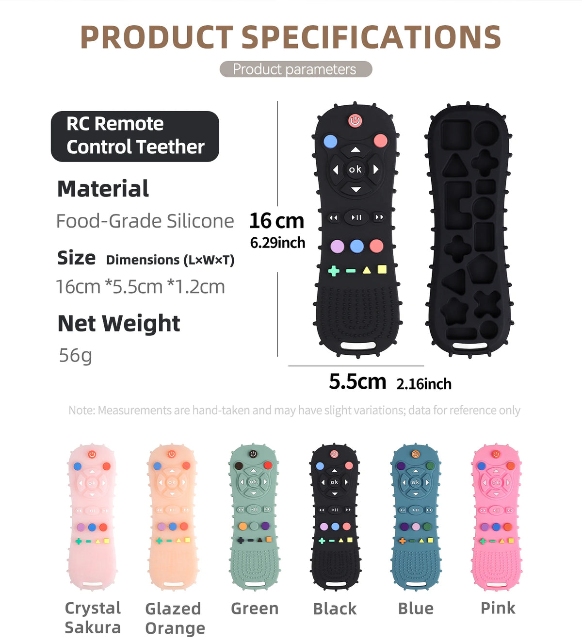 2-Piece Baby Teether Set – Silicone Remote & Game Controller