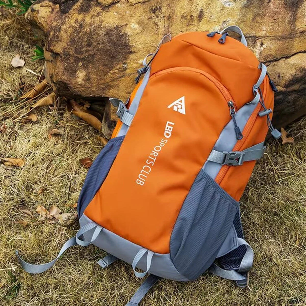 40L Water-Resistant Hiking Backpack with Ventilated Back Panel