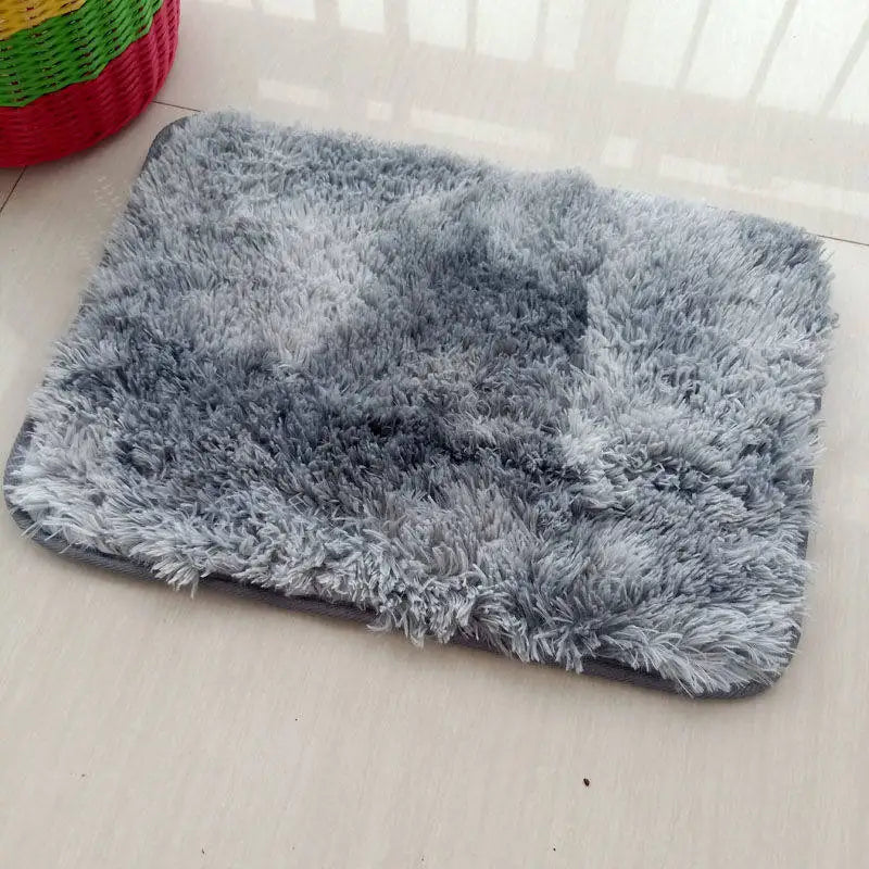 Soft Tie-Dye Leaf Print Non-Slip Area Rug
