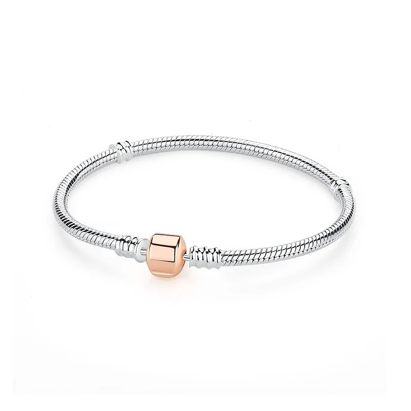 925 Sterling Silver Heart Charm Bracelet