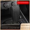 Black PU leather universal gear shift and hand brake cover for car